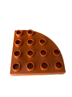 Lego® Duplo® zaoblená kostka 4x4 nugátová
